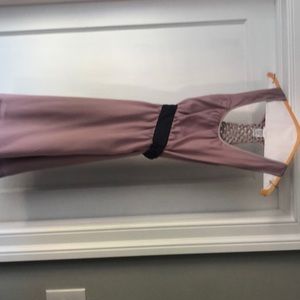 Lavender mini dress with tie waist